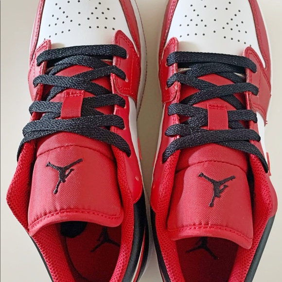 Nike ❌SOLD🎁Air Jordan 1 Low Reverse Black Toe 'Bulls' Mens 13 New. - Picture 6 of 8